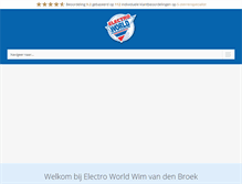 Tablet Screenshot of electroworldwimvandenbroek.nl